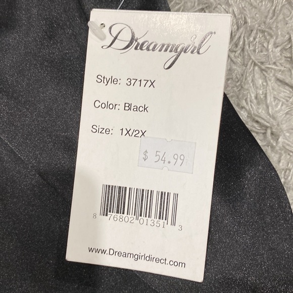 Dreamgirl Satin Robe Plus Size (1X/2X) - Picture 4 of 6